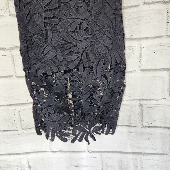 Bardot Kara Lace Halter Knee Length Dress Size 4 XS lace black lbd - Picture 8 of 12
